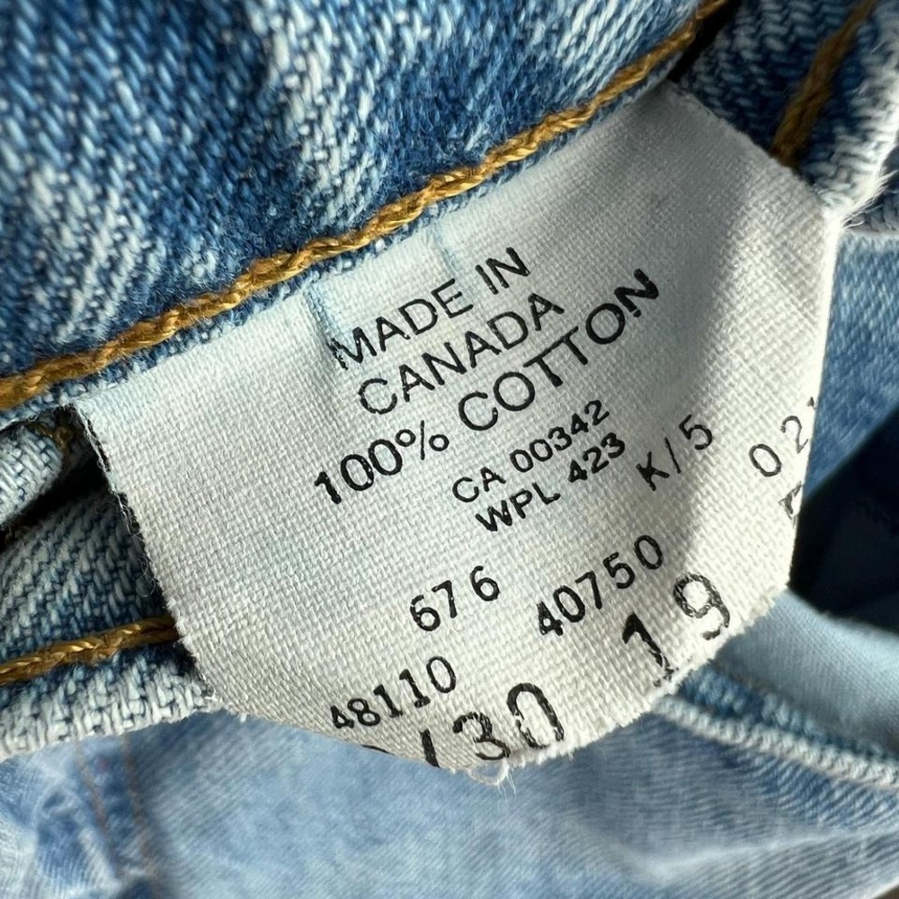 Vintage Levi's 550s orange‎ tab relaxed fit jeans Size 30 x 30 women's - Picture 7 of 7